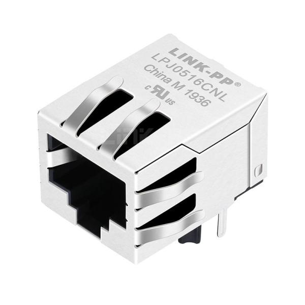 Cheap LPJ0516CNL 10 Base-T Tab Down Without Led Single Port Shielded RJ45 Connector for sale