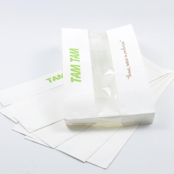 Cheap Kraft Paper Bread Bag With Window Bakery French Baguette Pack for sale