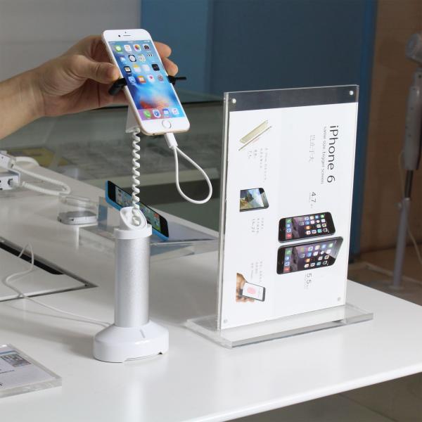 Cheap COMER mobile phone stand easel security locking clamp tabletop display for sale