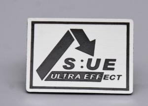 Best Custom Silicone Black Logo Screen Printed Labels For Clothing wholesale