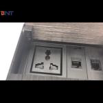 Double EU power computer table connected hidden desktop socket box