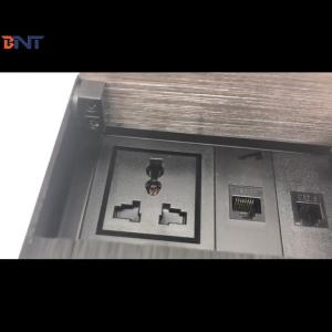 Best Double EU power computer table connected hidden desktop socket box wholesale