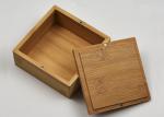 Customized Bamboo Gift Box Small Wood Packing Organizer Case OEM Service