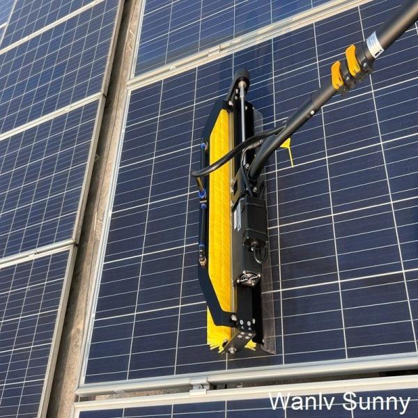 Cheap Manul Extendable Solar Panel Cleaning Pole with Initial Payment Roller Cleaning Brush for sale