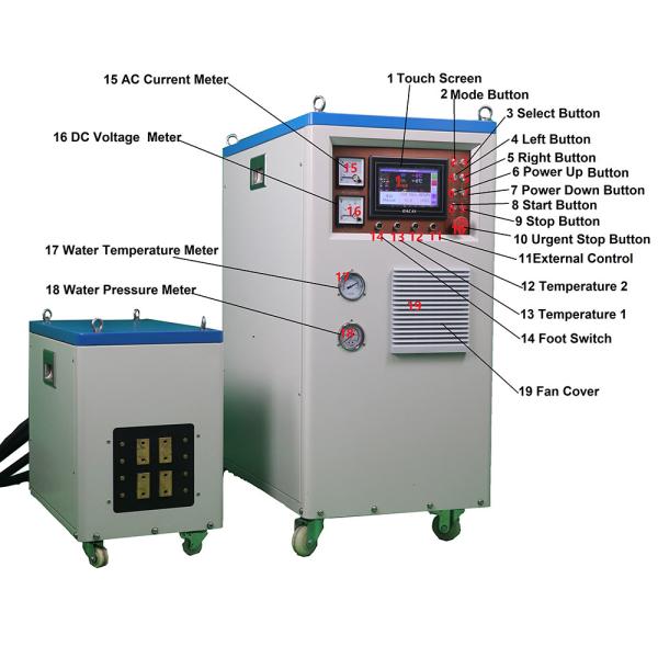 Cheap Precision Induction Forging Machine MF-300KW Induction Heating System 2600.C Max Temperature for sale