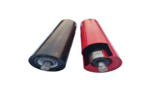 Best 45 Carbon Steel Return Idler Roller 194mm Diameter For Mining Belt Conveying wholesale