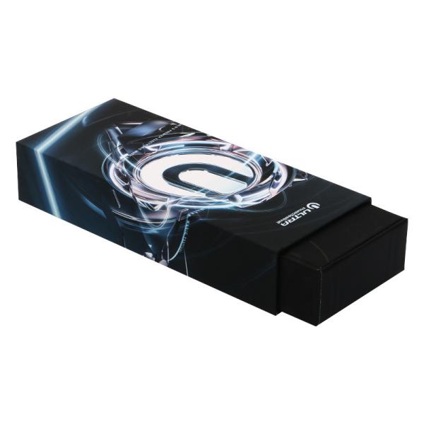 Cheap Matte Black Pullout Electronics Packing Boxes With Foam Insert for sale