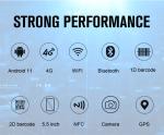 Android 11 System PDA Wifi Barcode 2D QR Code Scanner Physical Keyboard Numeric