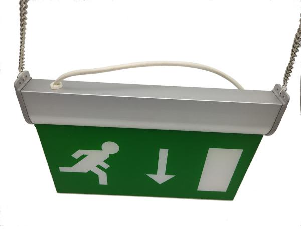 Cheap LED Suspending Double Sided Emergency Exit Sign With 3 Hours Operation for sale