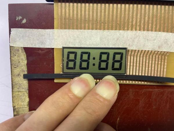 Cheap Positive Reflective Polarizer TN LCD Display Custom 7 Segment For Hour Meter for sale