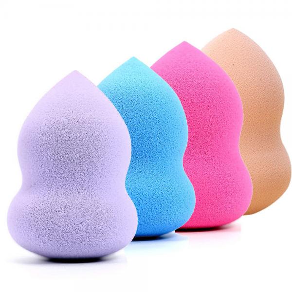 6pc Makeup Sponge Blender Makeup Beauty Egg Powder Puff Sponge Display Stand Alloy Drying Holder Rack Cosmetic Puff Hold