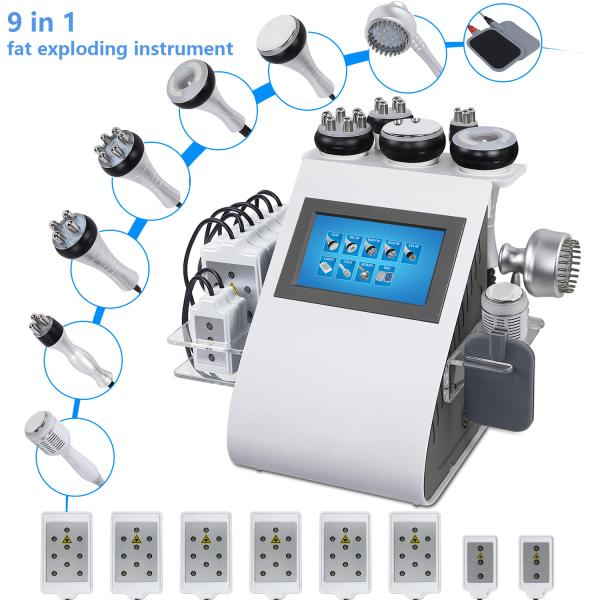 Cheap 9 in 1 cavitation rf removal cellulite massage machine ultrasonic cavitation device for sale
