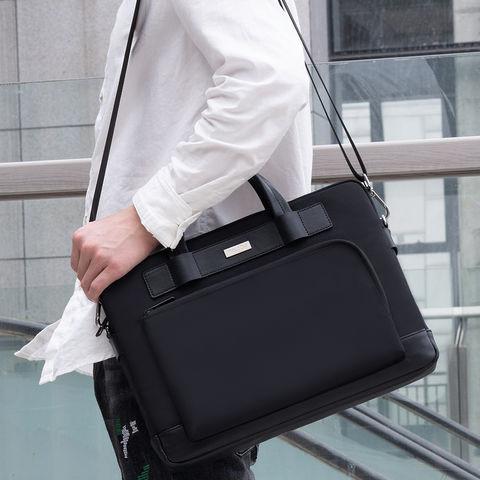 Cheap Customized Messenger Bag Laptop Case With Shoulder Strap​ Black color for sale