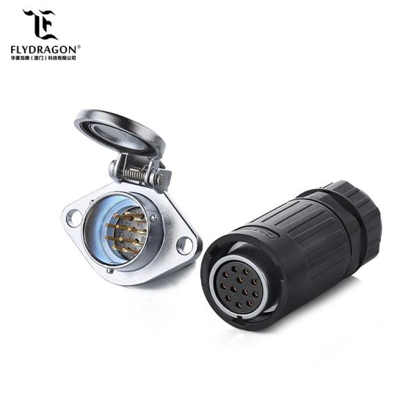Cheap Humanization Design Circular Waterproof and Dustproof 12 Pin Plug and Socket Connector for sale