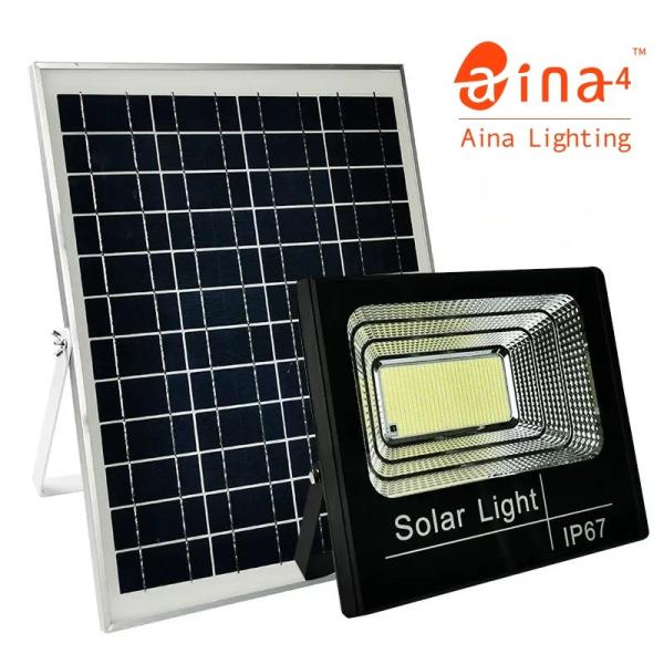 Cheap High Brightness Solar Floodlight Led 208pcs Super Large Solar Panel Remote Control 100w for sale