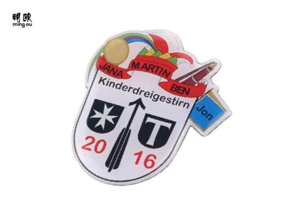 Cheap Antique Country Lapel Pins , Commemorative Pins Custom Design Badges Epoxy Surface for sale
