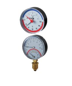 63mm Gas Manometer Thermometer 1/8 Accuracy Class2.5 Two Using
