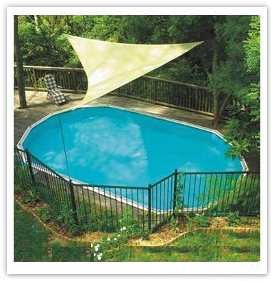 Cheap Triangle Breathable Sun Shade Sail For Courtyard , Swimming Pools for sale