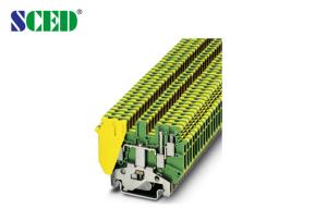 Best 2.5mm2 Width 5.2mm Yellow and Green Color Din Rail Series AWG 30 - 12 Elevator Application wholesale