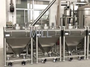 SS Bin Vacuum Conveyor For Powder The Matching Of Mixer And Crusher
