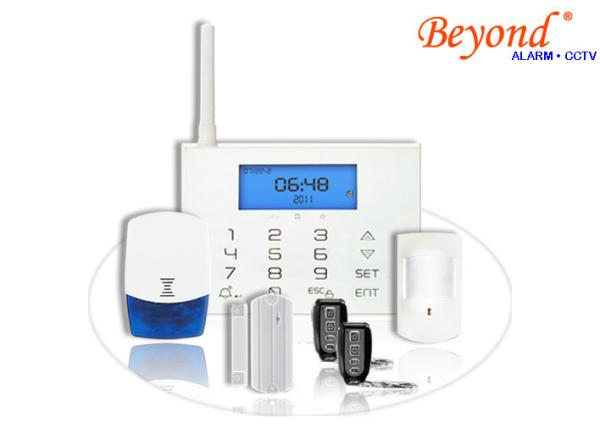 Cheap LCD Icons Touch Keypad Wireless GSM SMS Intrude Alarm System with Wireless Flash Siren for sale