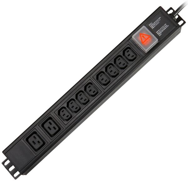 Cheap 10 Way IEC Type PDU Extension Socket With On/Off Switch, for sale
