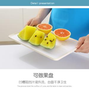 Best Creative Double-Sided Draining Cutting Board Plastic Kitchen Non-Slip Chopping Board Cutting Meat、 Vegetables wholesale