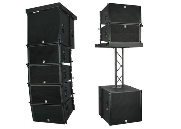 Cheap Pro Dj Powered Line Array System 10 Inch Speaker Box , Column Speaker System for sale