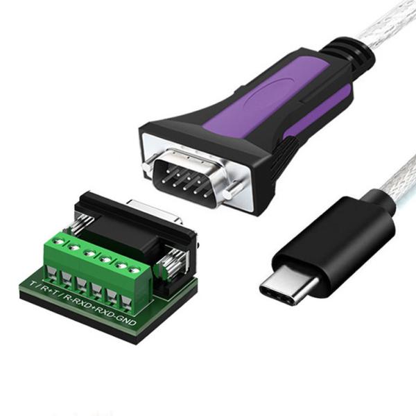 Cheap Industrial Grade Custom Cable For TYPE-C To RS485-DB9/RS422-DB9 CONN Connector B DB9 Male for sale
