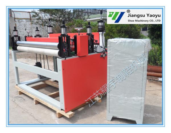 Cheap Touchscreen Display Rubber Slitting Machine PLC Control System For Leather Cloth for sale