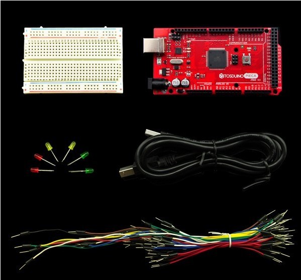 Best Starter Prototyping kit with Tosduino MEGA2560 R3 (Arduino-compatible) wholesale