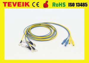 Factory Price of Waterproof Neurofeedback DIN1.5 Socket Colorful Ear-Clip EEG Cable Electrode, Silver Plated Copper