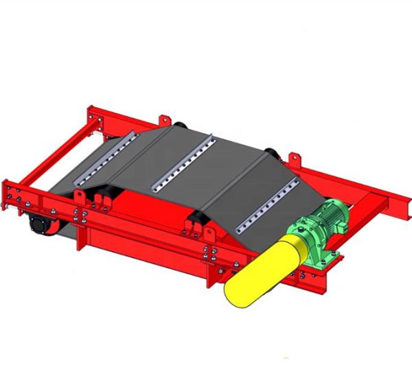 Cheap High Capacity 750 KG Self-Unloading Belt Conveyor Iron Ore Magnetic Separator for sale