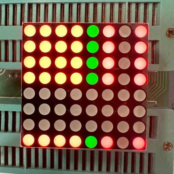 Cheap Common Anode Stabler Performance 3mm 8*8DOT Matrix LED Display Bi-Colour Red/Greenfor Moving Signs for sale