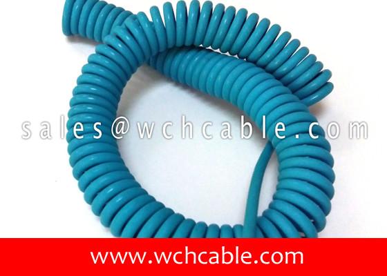 Cheap UL20937 Light Duty Electronic Interconnection Spring Coiled Cable 80C 30V for sale