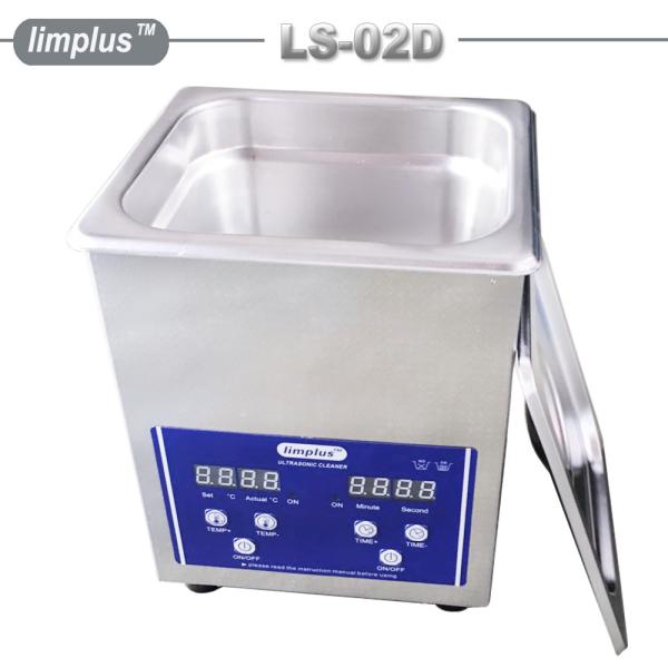 Cheap 60W Heater Limplus 2liter Table Top Ultrasonic Cleaner 40kHz Frequency for Eyeglasses Watch for sale