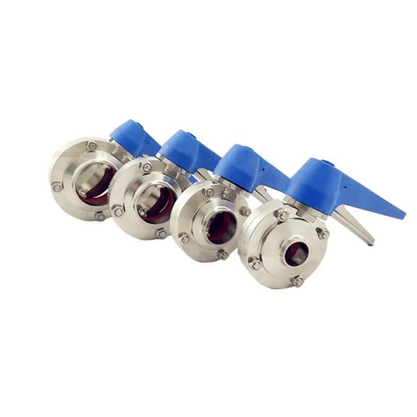 Cheap Multi Position Stainless Butterfly Valve ,  Food Grade Manual Butterfly Valve for sale