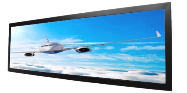 Cheap High Resolution Stretched Bar LCD Monitor , Stretched LCD Display Black Shell for sale