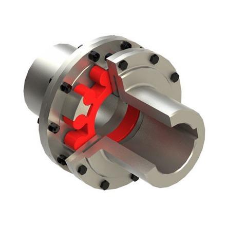 Cheap Torsionally Flexible Mechanical Coupling Double Flange LMS Same Type Of Rotex AFN for sale