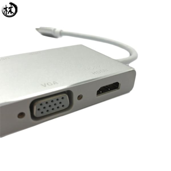 Cheap Type c to vga , hdtv ,  usb 3.0 for mobile phone, computer and TV Multi-purpose converter for sale
