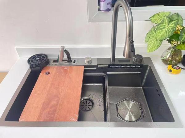 Cheap Stainless Steel Single Bowl Sink with 18/10 Nickel Steel Material and Drainage System Solution for sale