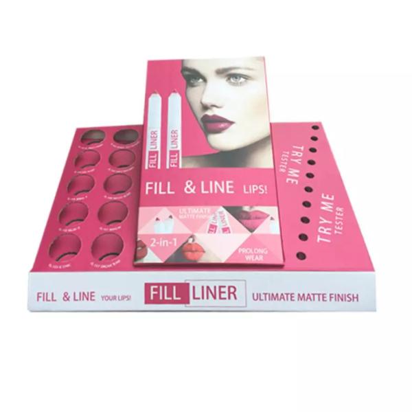 Cheap Lipstick Cardboard Display Box , Countertop PDQ Display Box for sale