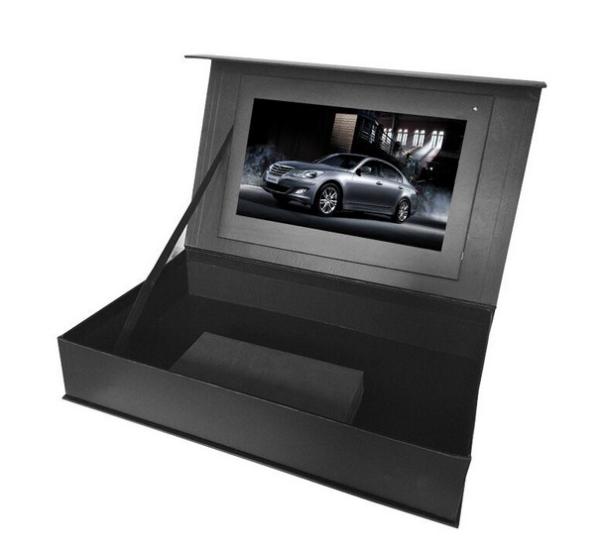 Cheap 7 inch LCD display box with foam inlay,LCD video invitation box for promotional event for sale