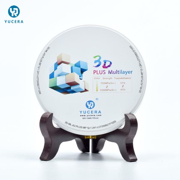 Cheap Preshaded 3D Plus Multilayer Dental Zirconia Disc D98 Open System for sale