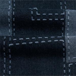 Denim Line Lattice Print Fabric 108×56 , 9OZ Stretch Jacquard Fabric 170cm Width