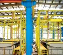 Automatic production line for electroplating hard chromium