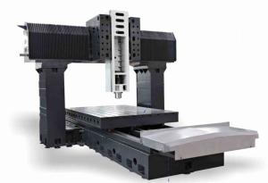 High Precision Double Column Machining Center X / Y Guide Way 6000RPM