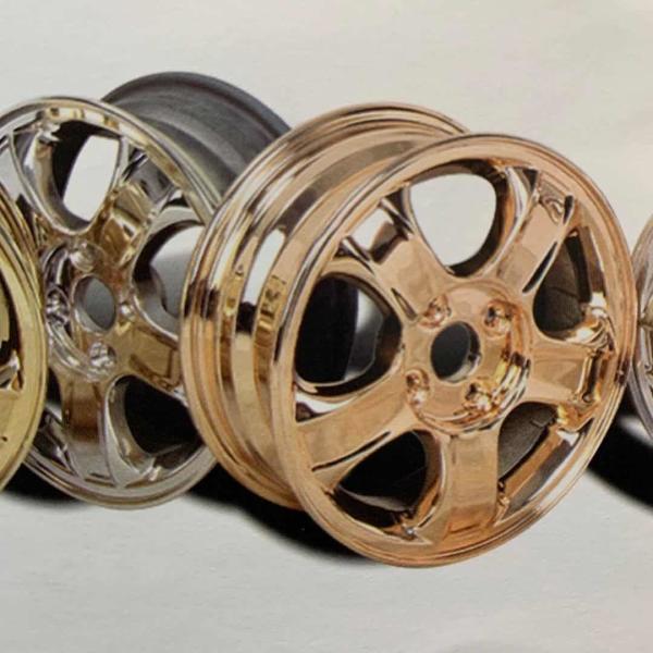 Cheap Smooth Surface Car Wheel Auto Parts Spray Chrome Plating for sale