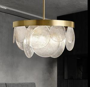 Best Wholesale Modern Indoor Minimalist Round LED Pendant Lamp Restaurant Decoration Drop Lights Nordic Luxury Glass Pendant Light wholesale