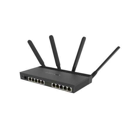 Cheap MikroTik RB4011iGS+5HacQ2HnD-IN Enterprise Router with Dual-Chain Wireless 1GB RAM and 4-core CPU for IP Networks for sale